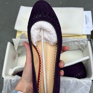 Johnston and Murphy Purple (eggplant) ballet flat
